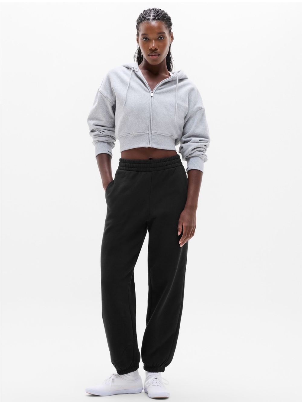 Athleta Forever Fleece Classic Joggers - Black